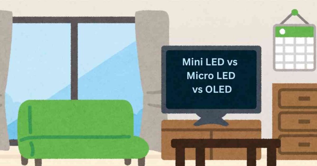 Mini LED vs Micro LED vs OLED