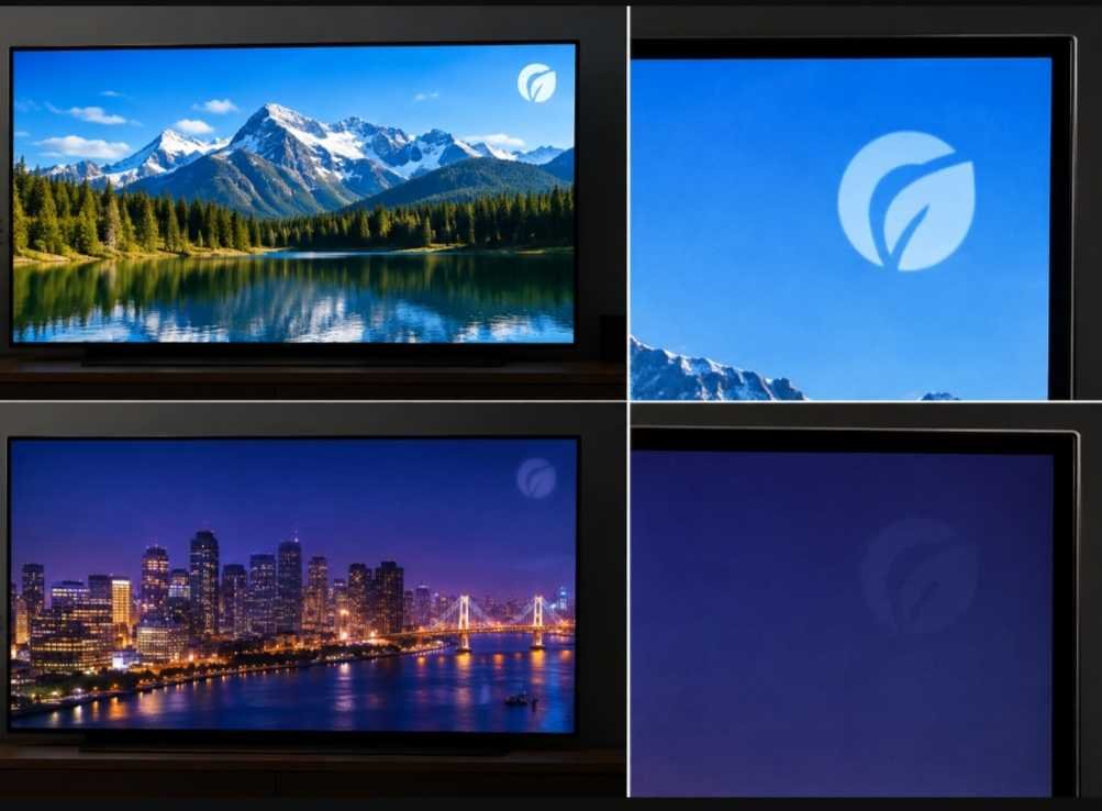 How does an OLED burn-in look like?